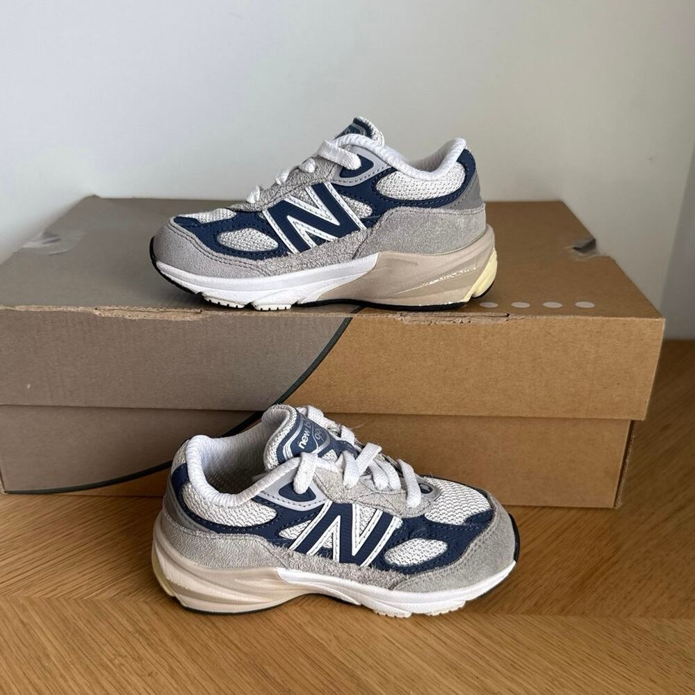 New Balance 990 V6 Grey/Blue Toddler Sneakers- SZ 7.5 C - Picture 11 of 13
